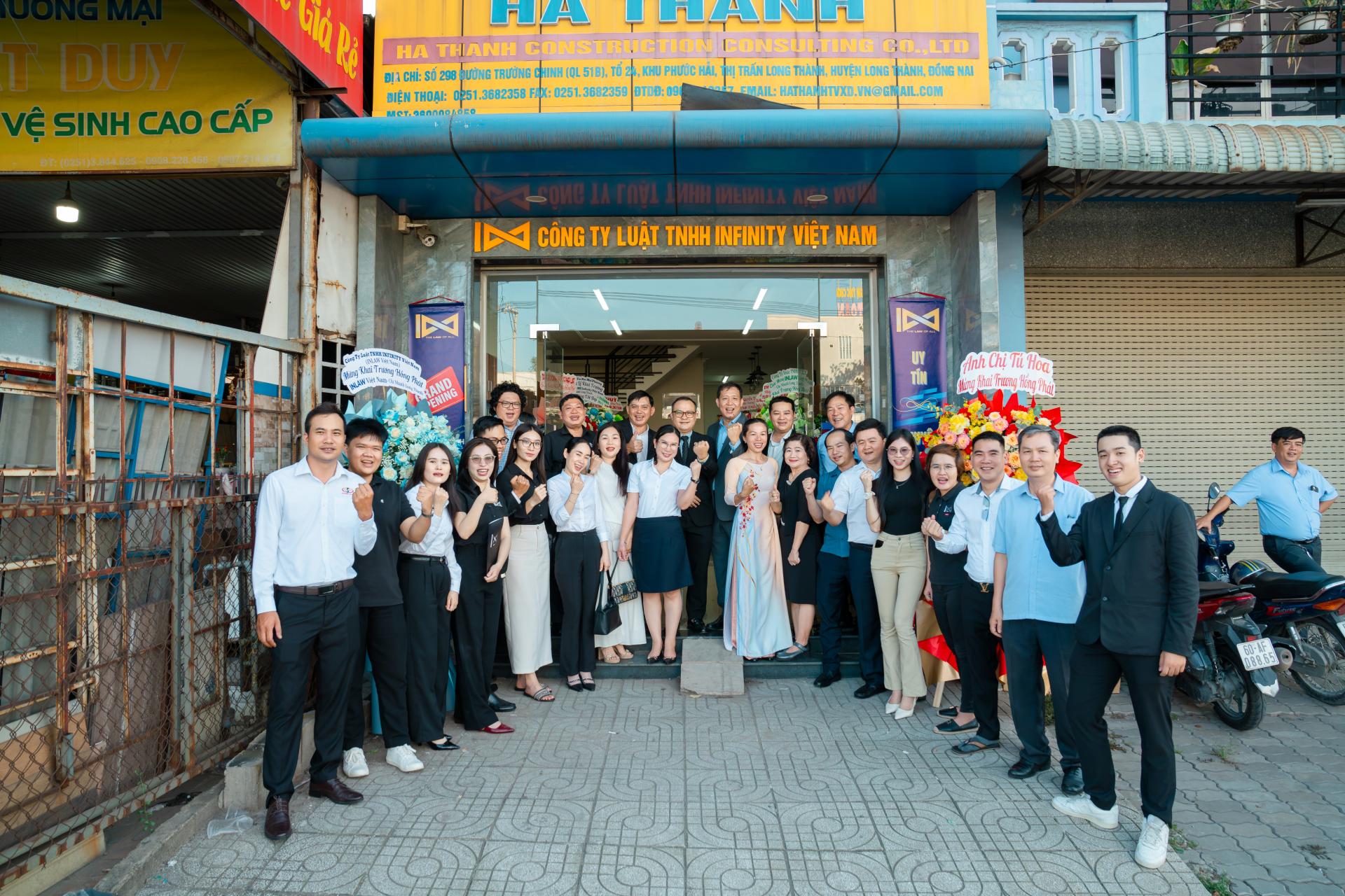CHÚC MỪNG KHAI TRƯƠNG CÔNG TY LUẬT INFINITY VIỆT NAM (INLAW VIỆT NAM) – CHI NHÁNH LONG THÀNH